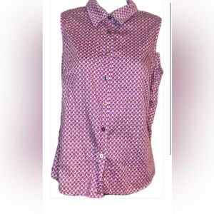 Charter Club Golf Collection sleeveless collared top. 100% cotton. Size 8